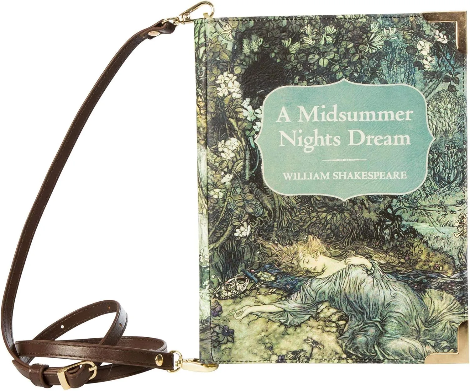 Well Read Co Crossbody Purse Handbag for Book Lovers - A Midsummer Night's Dream, Vegan Leather, Small