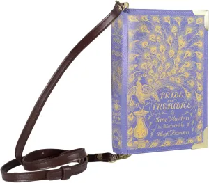Well Read Co Crossbody Purse Handbag for Book Lovers - Pride and Prejudice Purple, Vegan Leather, Small