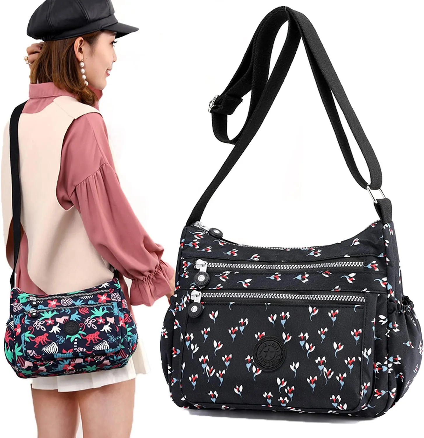 WENJHEN Women Shoulder Bag Ladies Crossbody Purse Roomy Multiple Pockets Handbag