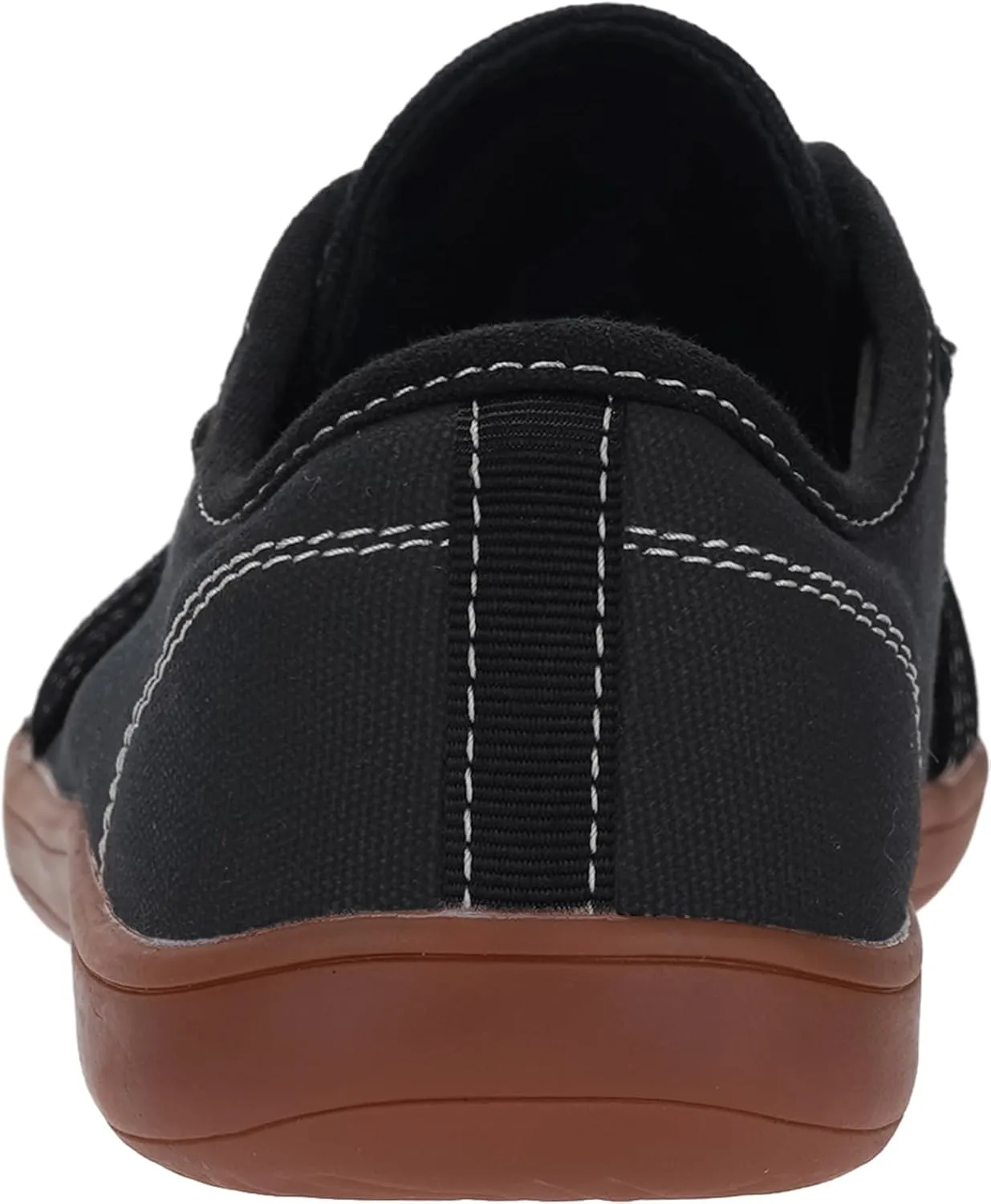 WHITIN Women's Canvas/Leather Barefoot Shoes | Wide Width Minimalist Sneakers | Classic Fit Low Top