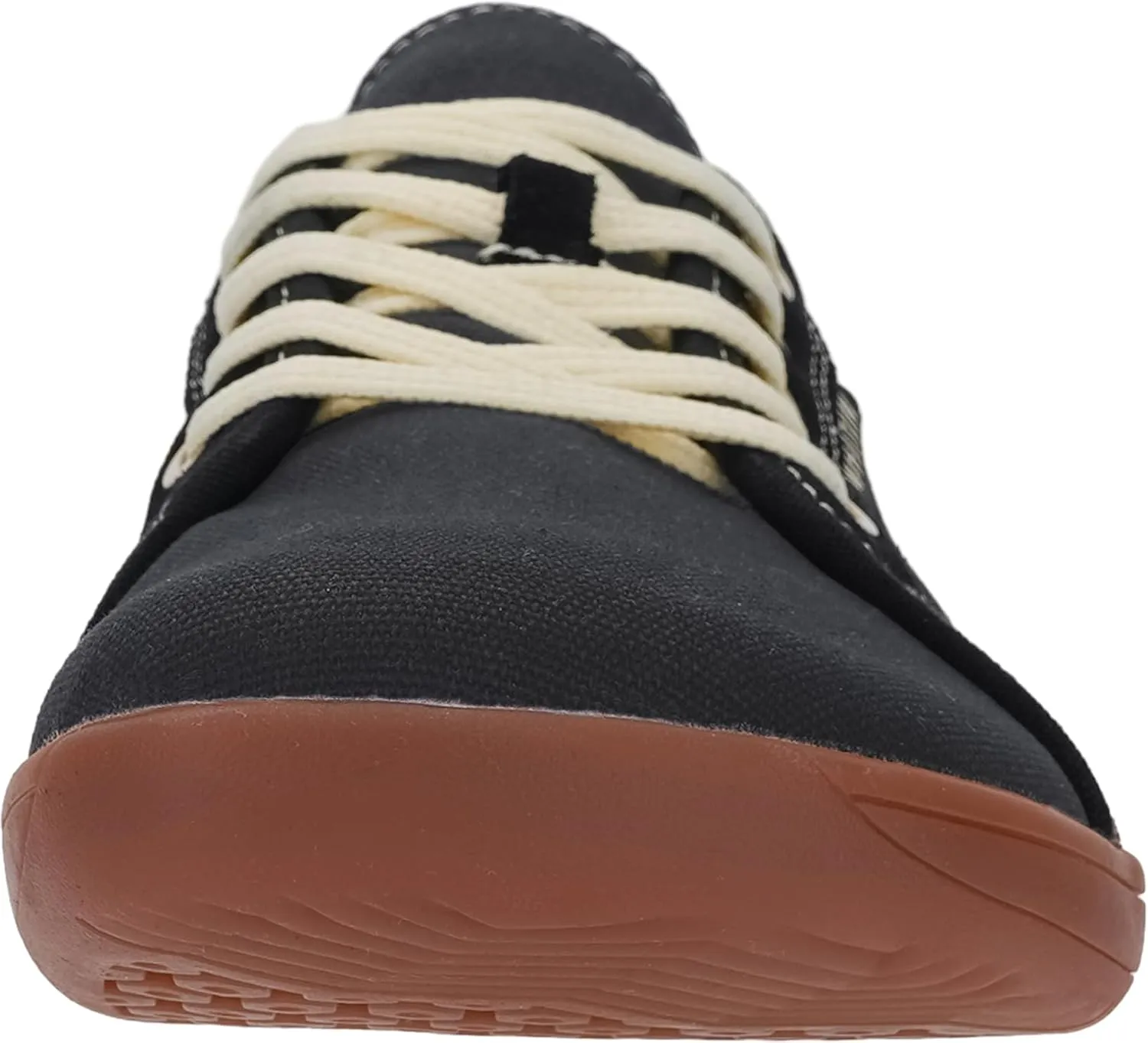 WHITIN Women's Canvas/Leather Barefoot Shoes | Wide Width Minimalist Sneakers | Classic Fit Low Top