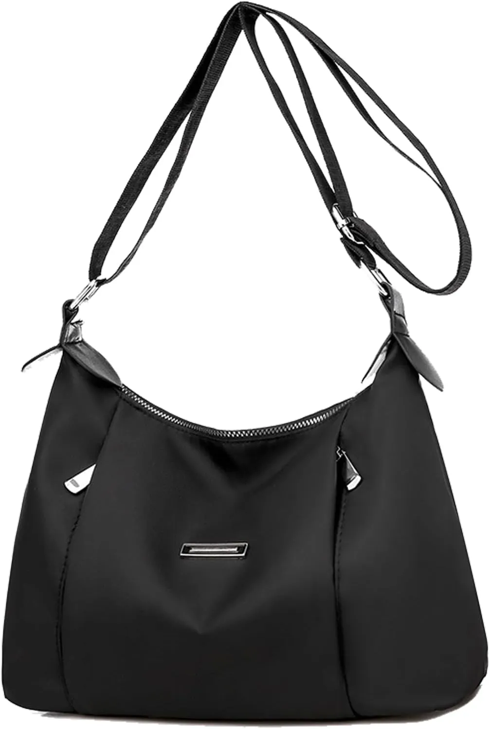 WITERY Shoulder Bag for Women - Lightweight Oxford Multi-Pocket Crossboby Purse Bags Zipper Handbag with Adjustable Strap