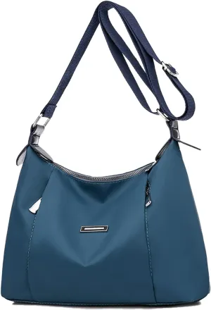 WITERY Shoulder Bag for Women - Lightweight Oxford Multi-Pocket Crossboby Purse Bags Zipper Handbag with Adjustable Strap