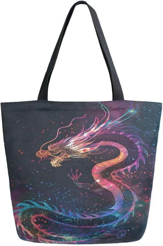 Woman Tote Bag Rainbow Fist Pride Shoulder Handbag for Work Travel Business Beach Shopping