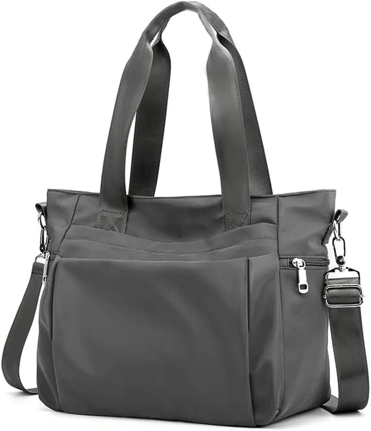 Women Nylon Tote Bag Water resistant Multi-function Shoulder Handbag Light Travel Messenger Bags