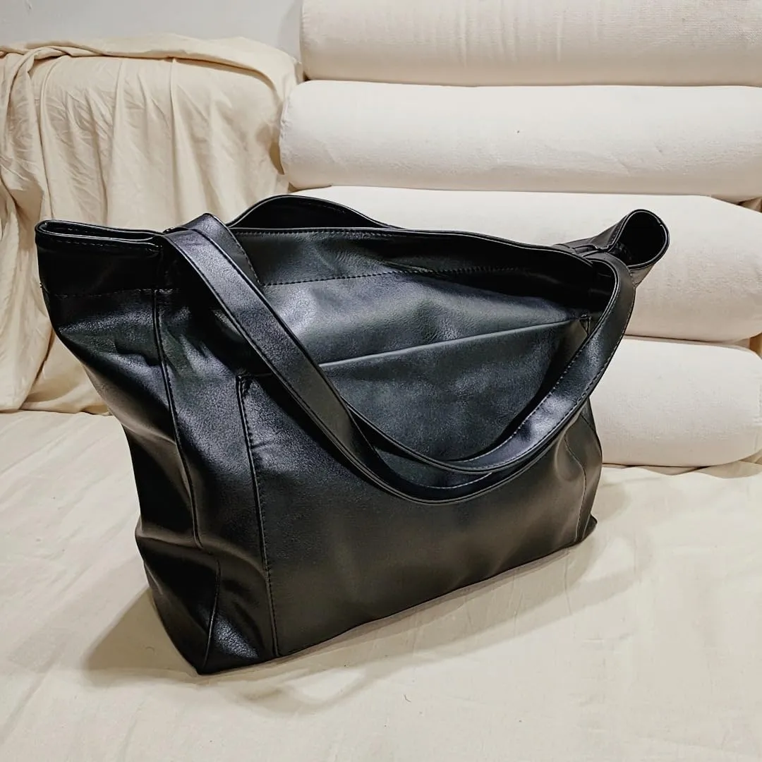 Women Oversize Tote Bags PU Leather Handbag Travel Purse Large Capacity Shoulder Purses Weekender Bag Shopper Handbag