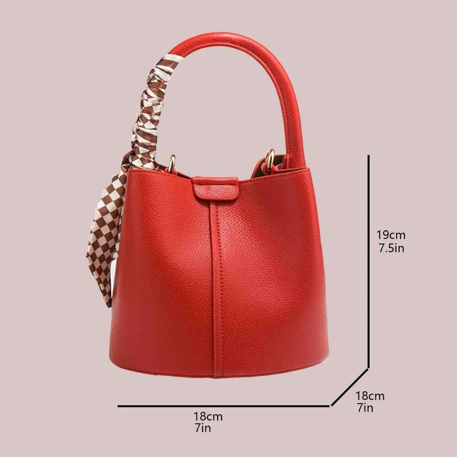 Women's bucket bag Mini PU leather bag Y2K shoulder bag minimalist crossbody bag designer shoulder bag