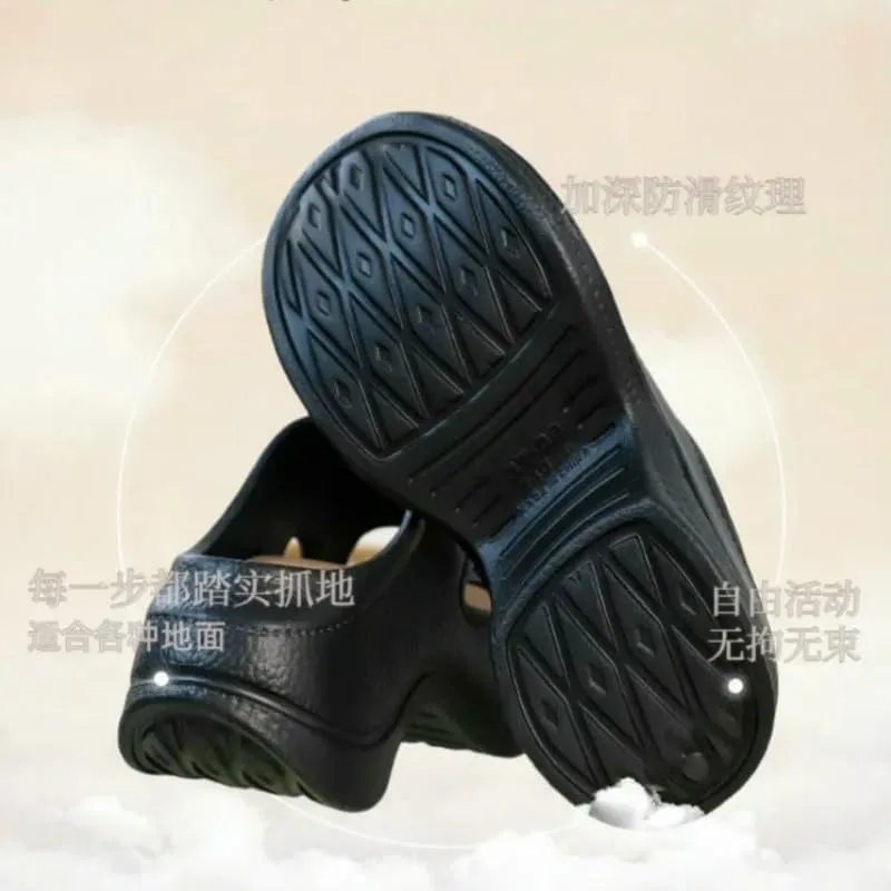Women's Clogs High Heel Slippers Women's Clogs Open Toe Thick-Soled Slippers Summer Thick-Soled Flip-Flops