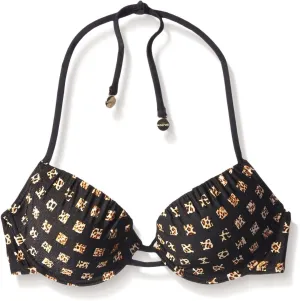 Women's Leopard Grid Cup Bikini Top