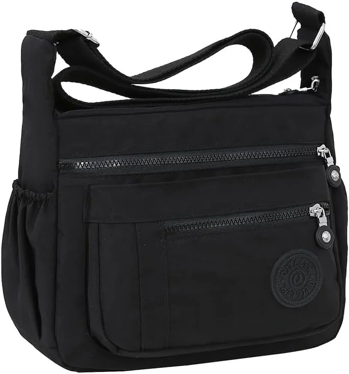 Women's Multi-Pocket Shoulder Bag, Nylon