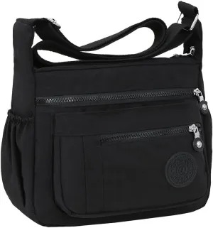 Women's Multi-Pocket Shoulder Bag, Nylon