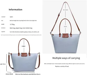 Women's Nylon Handbags Splash-Proof Tote Bags Commuter Shoulder Bag Everything Underarm Bag Purses