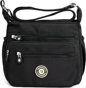 Women's Shoulder Bags Multi-Pocket Casual Crossbody Bag Handbags Waterproof Nylon Messenger Travel Bags Ladies Tote