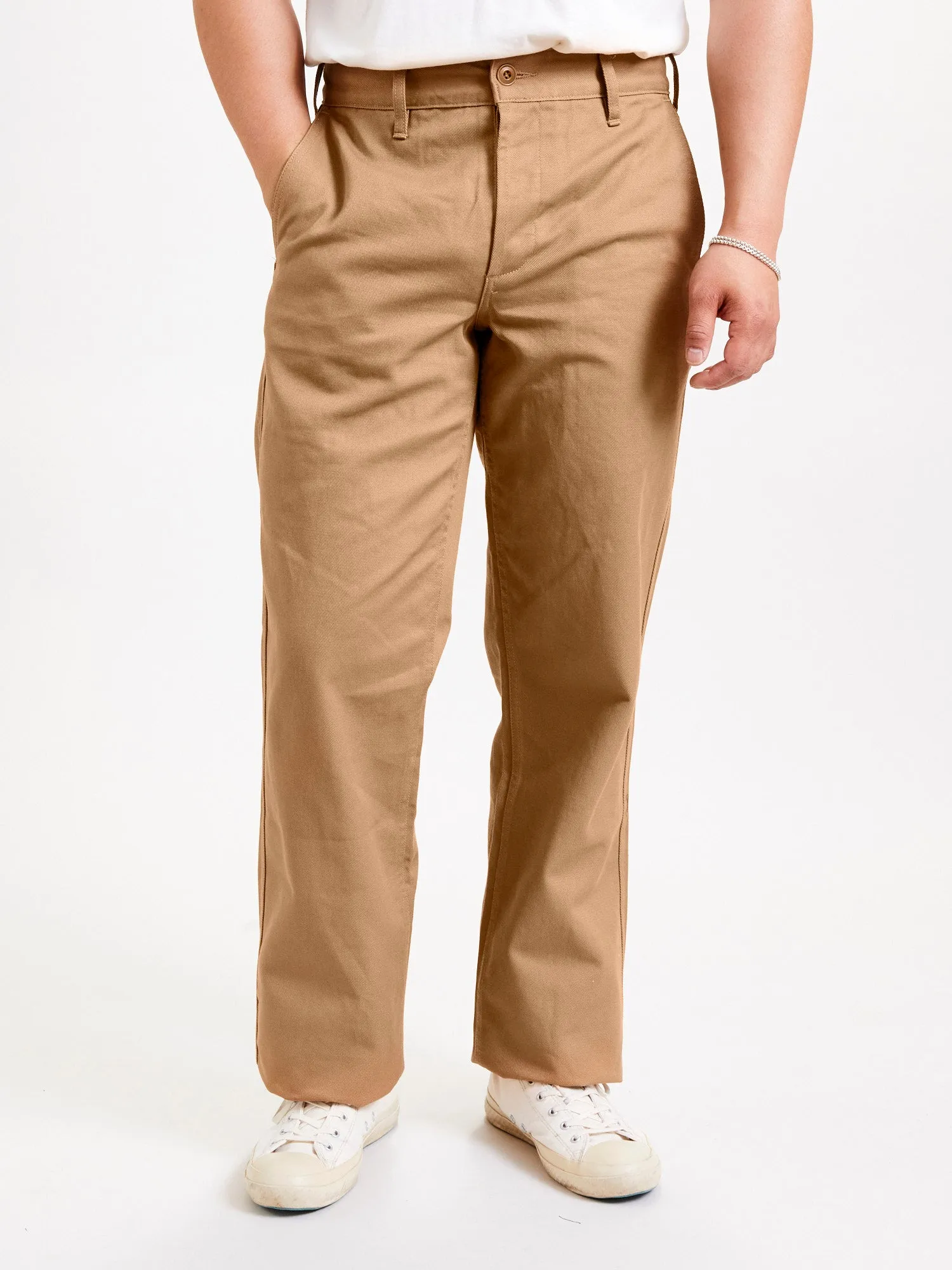 Work Pant in Tan Twill
