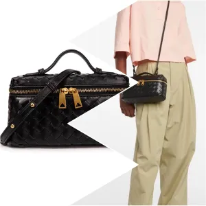 Woven Crossbody Bags for Women Woven Evening Clutch Purses Shoulder Bag PU Leather
