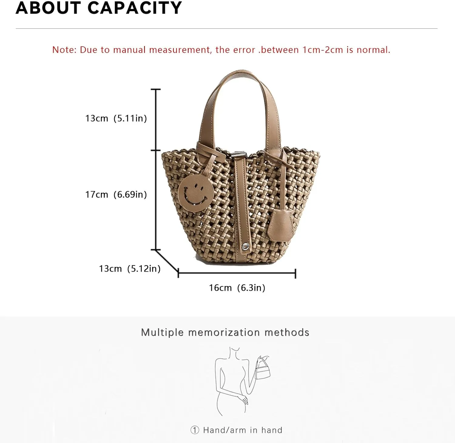 Woven Handbags for Women Top Handle Satchel Handbag Basket Bucket Bag Small Woven Tote Bag Hobo Purses