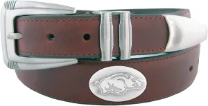 ZEP-PRO NCAA Men's Leather Concho Tapered Tip Belt